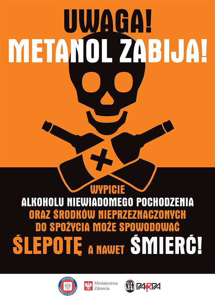 Główny Inspektor Sanitarny oraz Państwowa Agencja Rozwiązywania Problemów Alkoholowych ostrzegają!