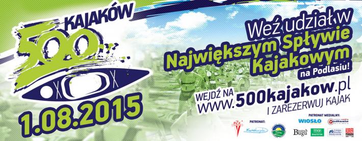 500 kajaków – największy spływ kajakowy na Podlasiu