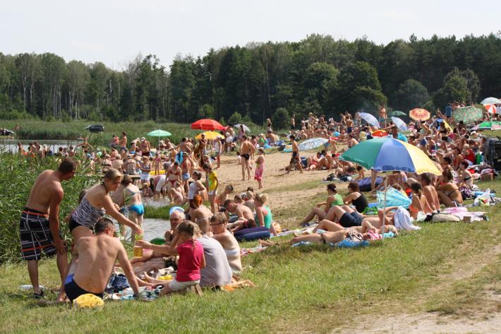 Akcja Bezpieczna Woda nad Zalewem w Stawiskach