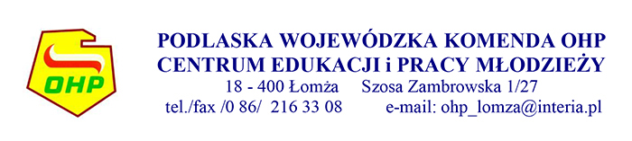 „Kreatywne poszukiwanie pracy” - konkurs Centrum Edukacji i Pracy Młodzieży OHP w Łomży