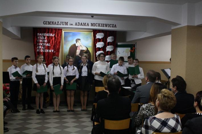 Dzień Patrona w Gimnazjum w Stawiskach