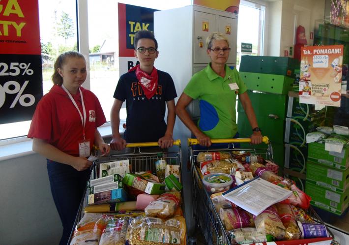 Podsumowanie zbiórki żywności na terenie Gminy Stawiski