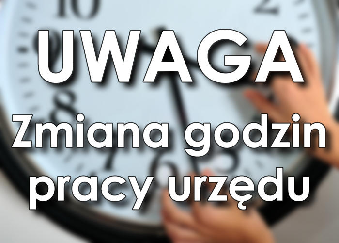 Zmiana godzin pracy Urzędu Miejskiego w Stawiskach