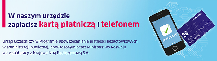 Płatności bezgotówkowe również w UM