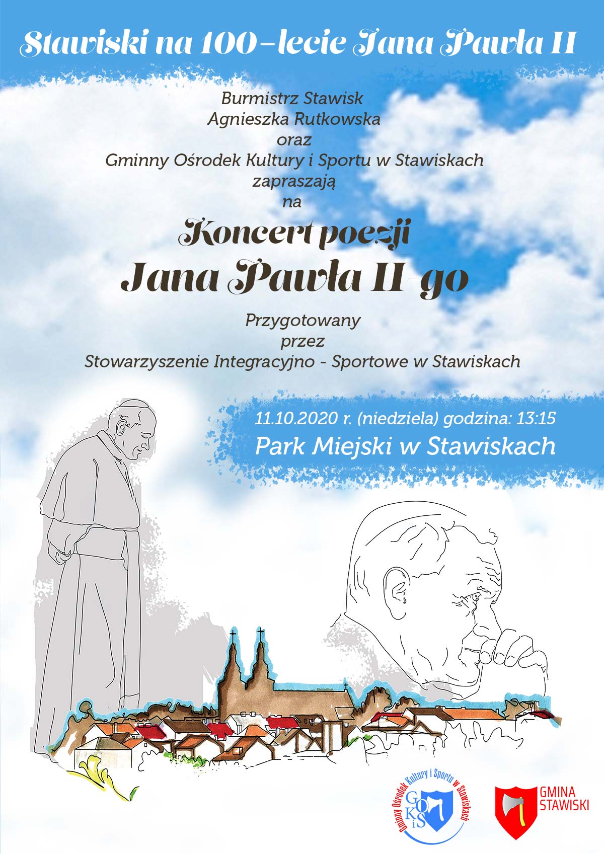 Stawiski na 100-lecie Jana Pawła II - koncert poezji