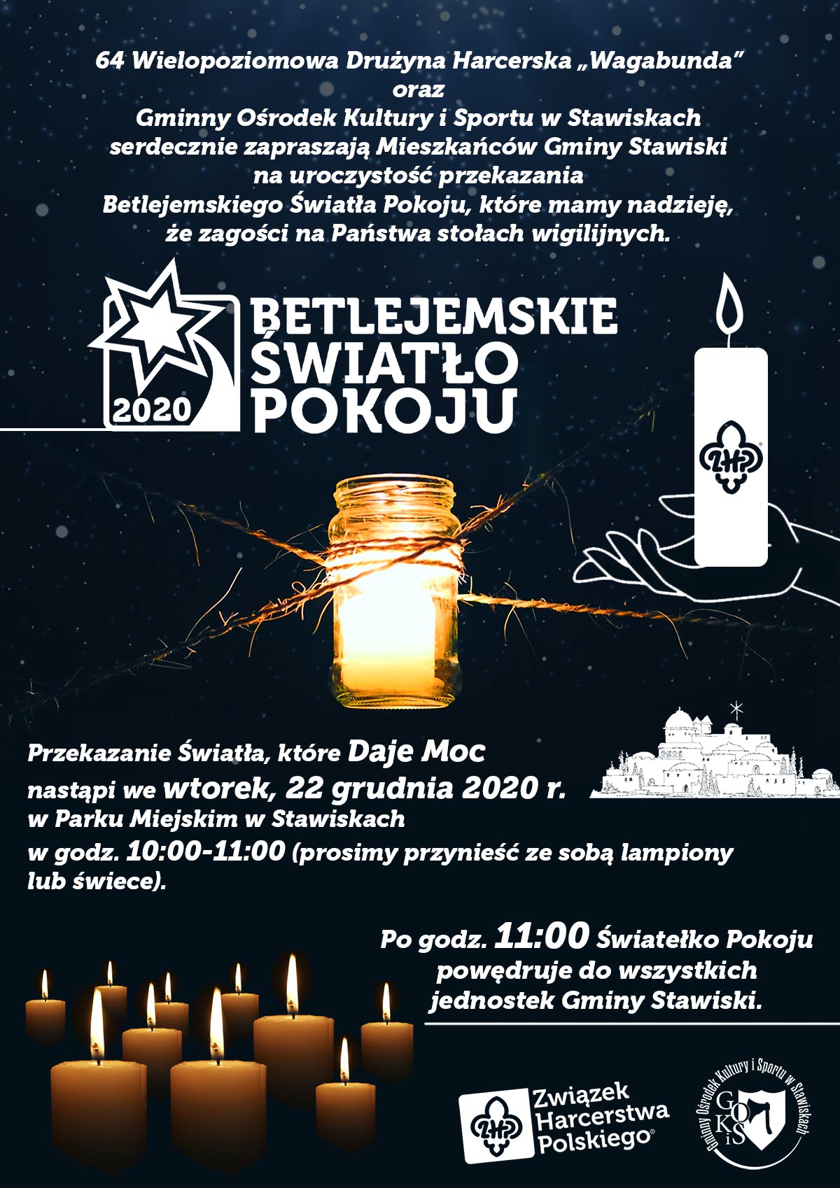 Betlejemskie Światło Pokoju 2020