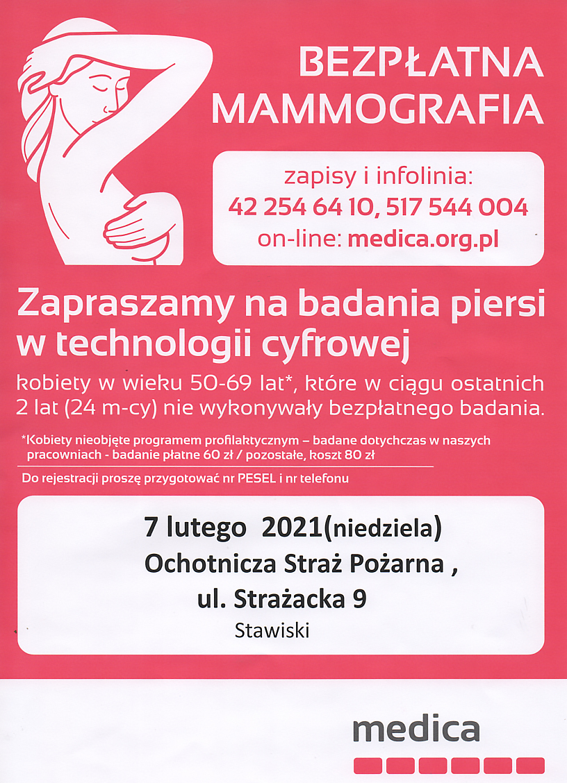 Bezpłatna Mammografia