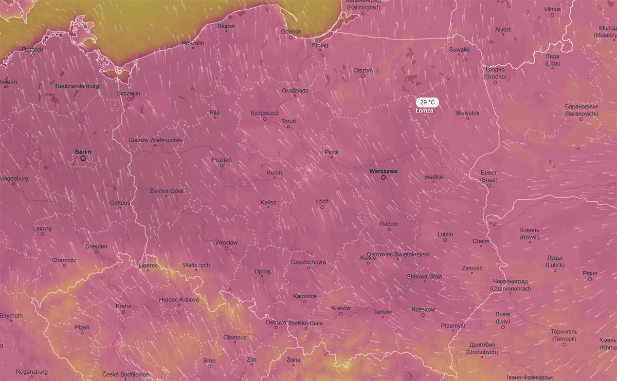 Ostrzeżenie meteorologiczne Nr 54 - Upał