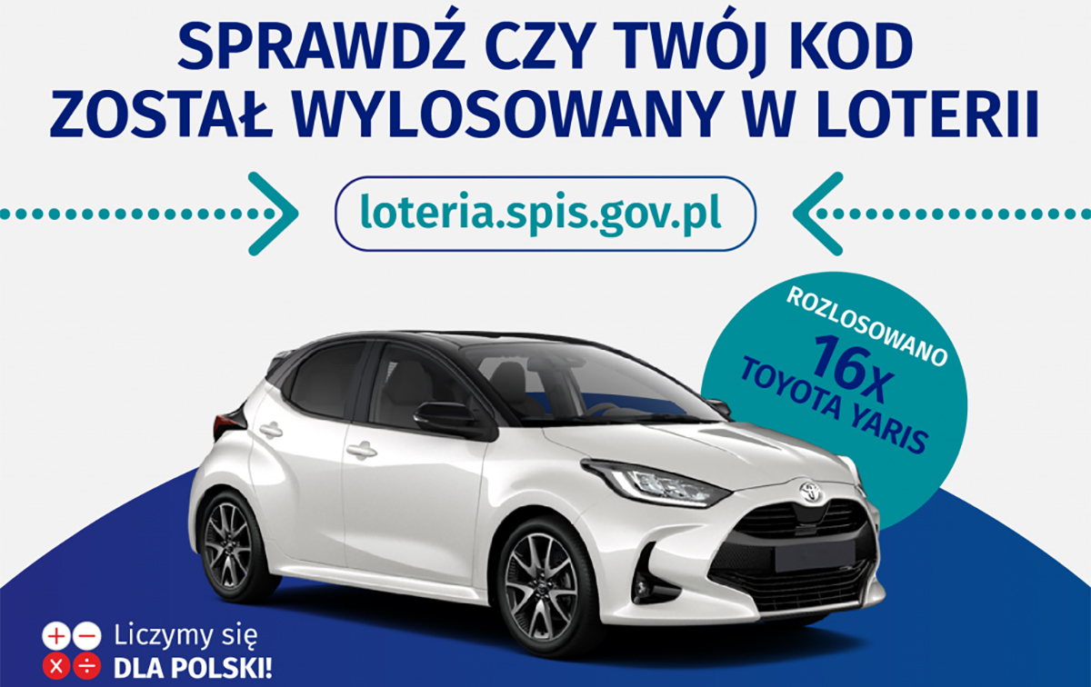 Główne nagrody w loterii spisowej rozlosowane