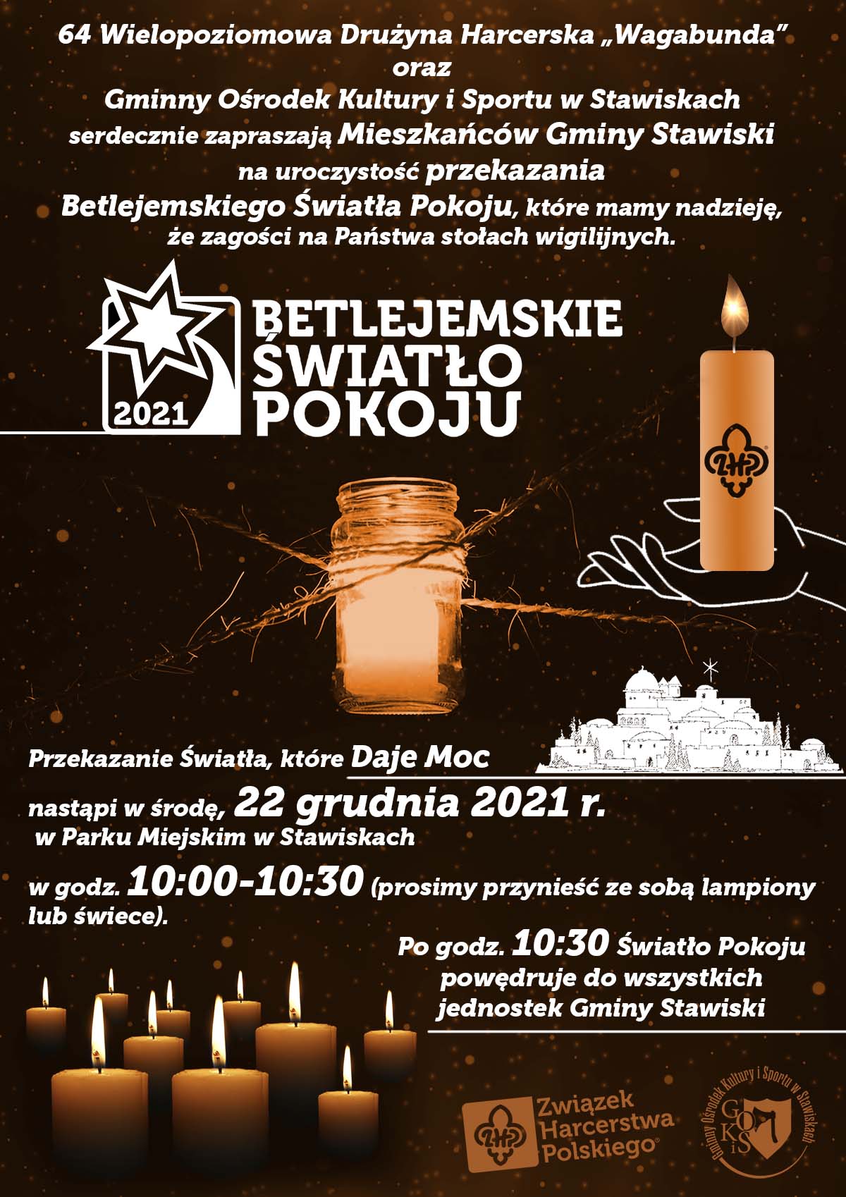 Betlejemskie Światło Pokoju wraca do Stawisk