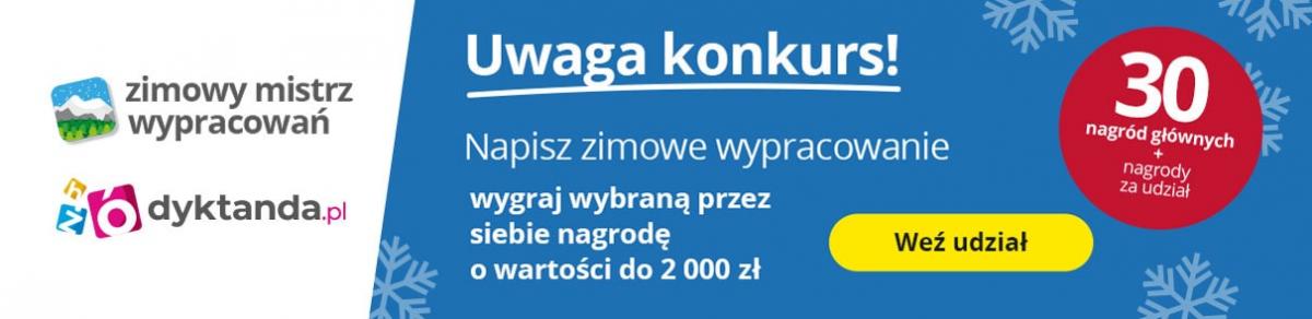 Zimowy Mistrz Wypracowań - konkurs z nagrodami