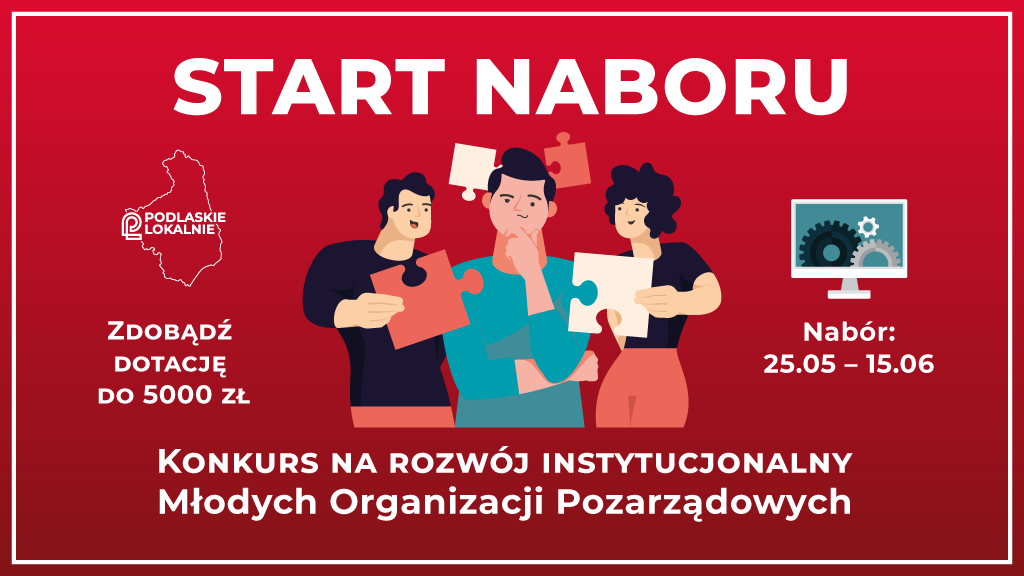 Konkurs na rozwój instytucjonalny Młodych Organizacji Pozarządowych