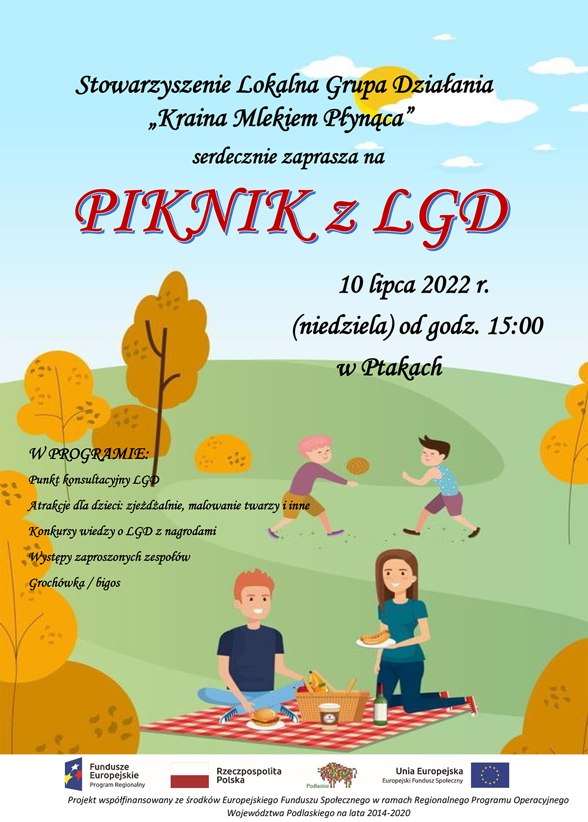 „Kraina Mlekiem Płynąca” zaprasza na PIKNIK z LGD