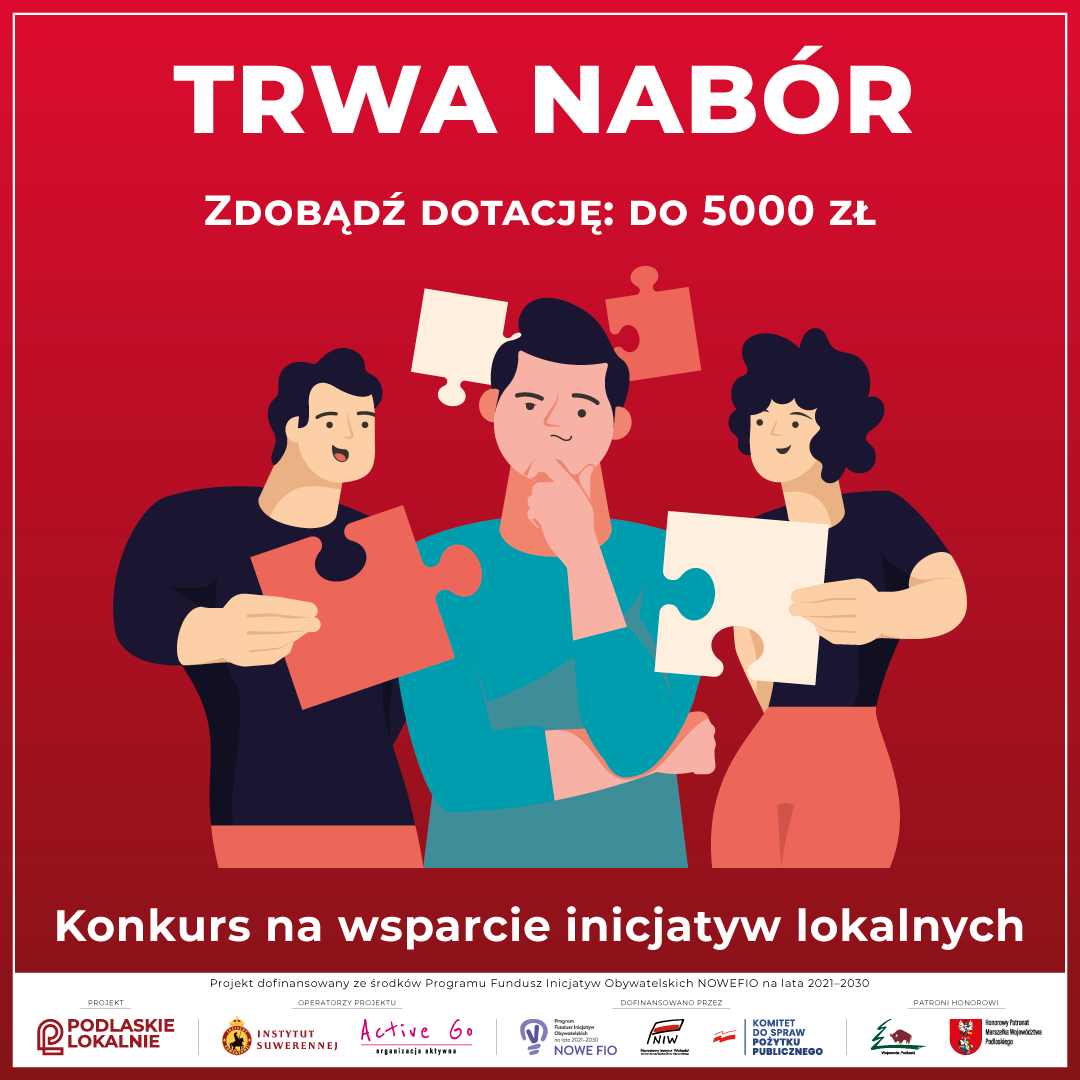 Trwa nabór w konkursie na wsparcie inicjatyw lokalnych