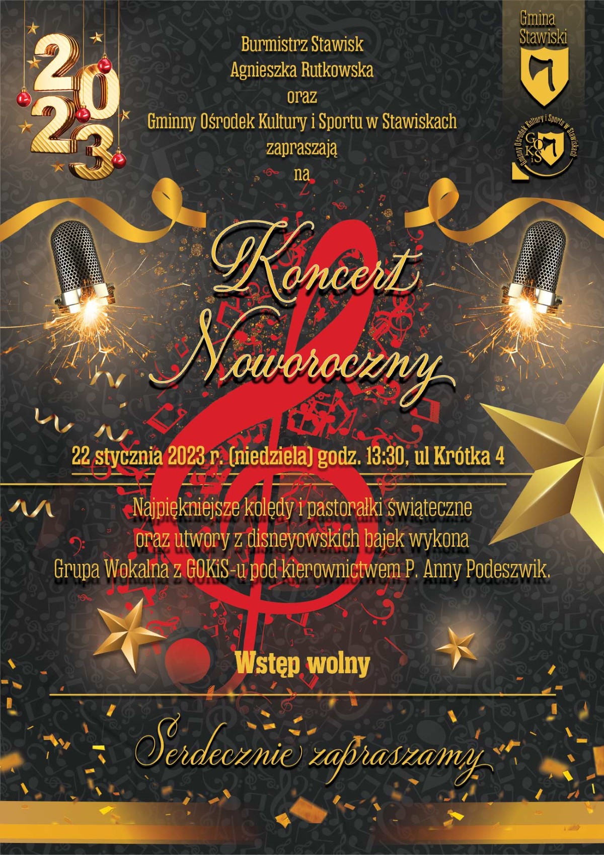 Zapraszamy na Koncert Noworoczny