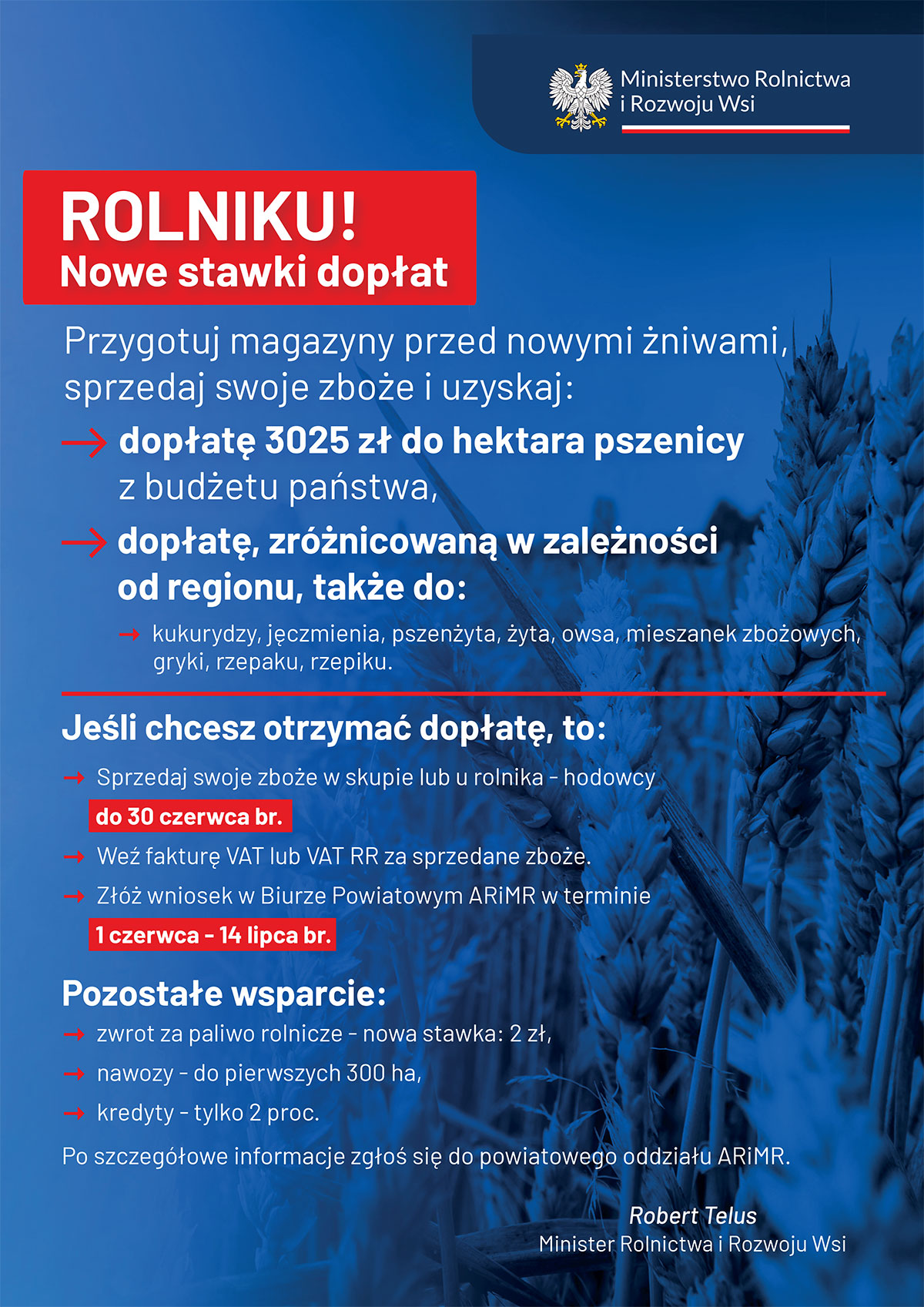 Rolniku! Nowe stawki dopłat