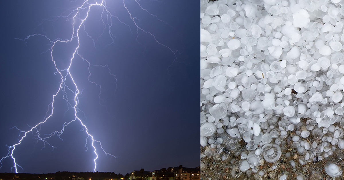 Ostrzeżenie meteorologiczne Nr 48 - Burze z gradem