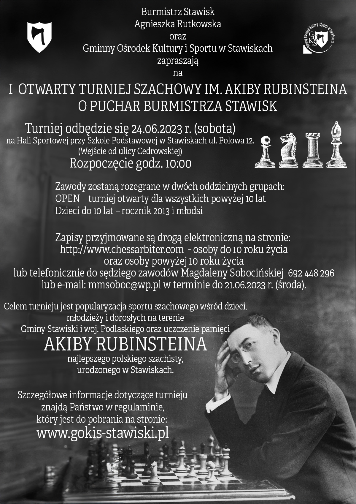 I Otwarty Turniej Szachowy im. Akiby Rubinsteina o Puchar Burmistrza Stawisk