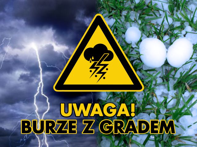 Ostrzeżenie meteorologiczne Nr 53 - Burze z gradem