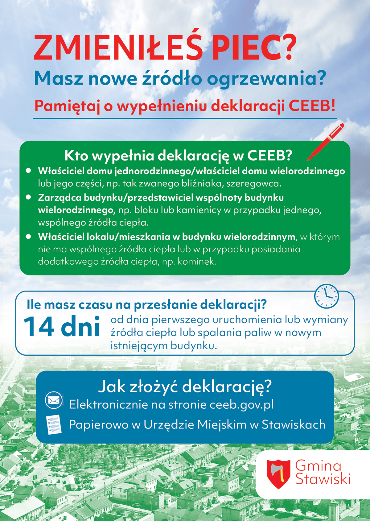 Zmieniłeś piec? Masz nowe źródło ogrzewania?